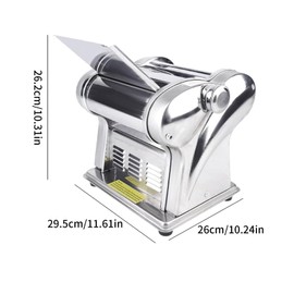 AreMOLO 135W Pasta Maker Machine, Two-Knife Electric Noodle Maker Machine Noodle Pasta Press Making Machine with Adjustable Thickness Setting, Household Dough Roller Sheeter, 11.6*10.2*10.3In, 110V