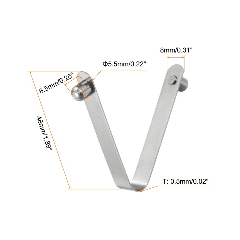 QUARKZMAN Pack of 16 Double Knob Kayak Paddle Spring Clip