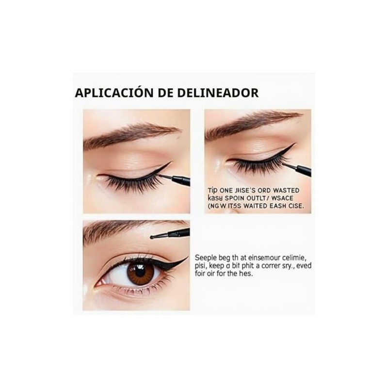 Plumín Delineador de Ojos Bissú - Precisión y Durabilidad, Resistente