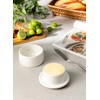 French Butter Crock with Lid for Countertop,Porcelain Butter Keeper with