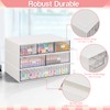 Stackable Desk Organizer with 6 Drawers, VASZOLA 3 Tier Plastic