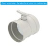 PATIKIL 8" HVAC Duct Manual Volume Damper, PP Adjustment Flame