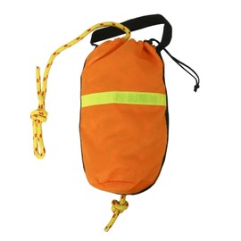NovelBee Rescue Throw Rope Bag with 5/16 Inch x 100 Feet Braided Floating Polypropylene Line for Kayak and Boat Emergency
