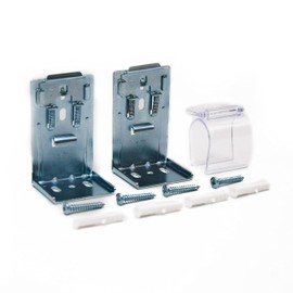 Universal Replacement Vertical Mounting Bracket Blinds Mounting Snap Fixed Code Roll Curtain （42mm 1.65inch） (2Pack)