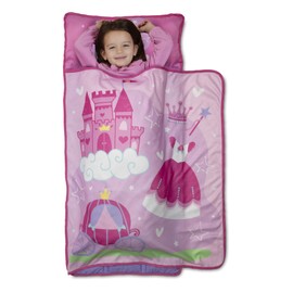 Baby Boom Funhouse Little Princess Kids Nap Mat Set – Includes Pillow and Fleece Blanket – Great for Girls Napping during Daycare or Preschool - Fits Toddlers, Pink