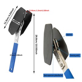 YQkangzhu Brake Caliper Press Tool, 4 in 1 Universal Disc Brake Caliper Compression Tool, Heavy Duty Brake Caliper Tool with 360° Rotating Ratchet, Brake Caliper Tool Spreader for Car Brake Repair