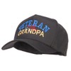 Veteran Grandpa Embroidered Solid Cotton Prostyle Cap - Black OSFM