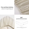 RUIKASI King Fitted Sheet Deep - Linen Bottom Sheet for