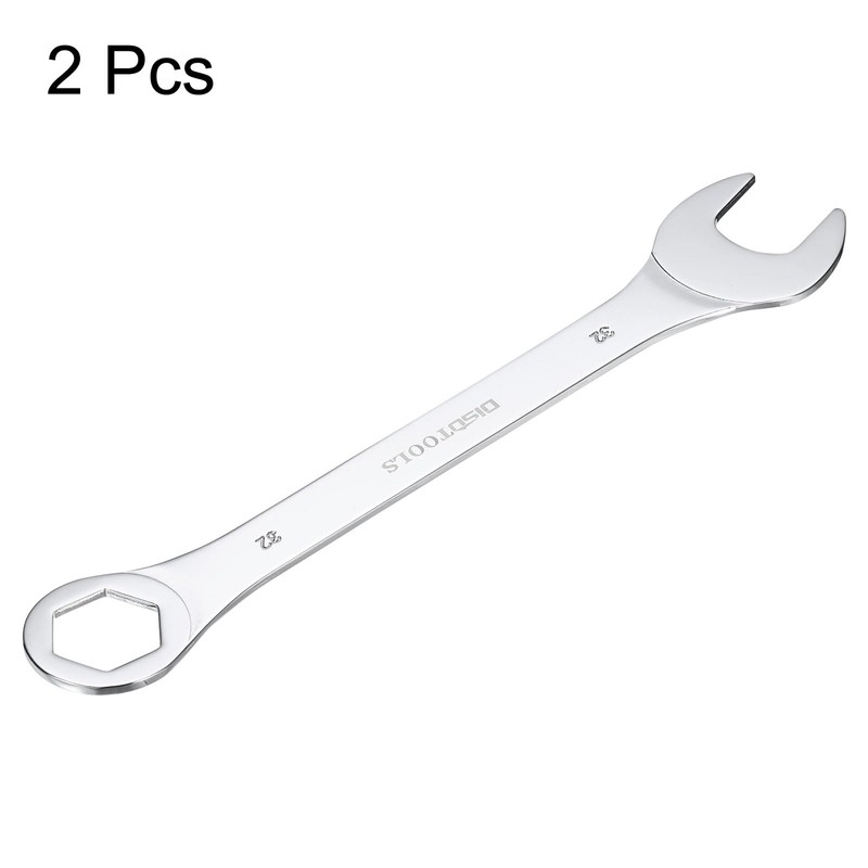 sourcing map 2Pcs Thin Combination Wrench Metric 32mm 6-Point Ended