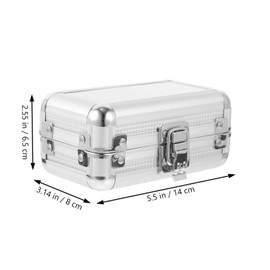 OSALADI Telescope Eyepiece Filter Storage Box Telescope Accessory Colored Filters Metal Carry Case Small Aluminum Case