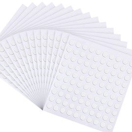 1500 Pieces Double Sided Adhesive Dot Clear Sticky Tack Removable Stickers Acrylic Round Putty No Traces Sticky Putty Waterproof Sticky Dot for Craft DIY Art Office Supplies (6mm, 1500)