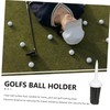 Sosoport 10-Pack Golf Tees Brush 65mm Sturdy Plastic T-Ground Holders
