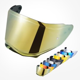 VCOROS Helmet Face Shield for Sedici Duale Mips Helmet Visor Mips Parlare For SEDICI Duale Forged Carbon Helmets Replacement (Chrome Gold)