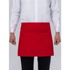 MISEMIYA Unisex Short Apron with Pocket 40mm x 70mm, navy
