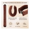 4pzs Rizador De Cabello Heatless Curls,rulos Para Cabello Marrón
