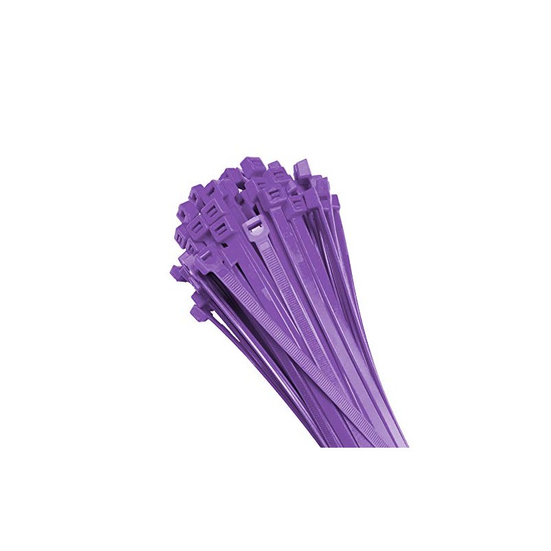 Electriduct 7" Nylon Cable Zip Ties Self-Locking Adjustable Plastic Ties