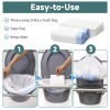 Seaside Brother Commode Liners with Absorbent Pads, 100 PCS Bedside