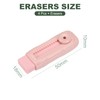M&G 4 Pack Erasers, Pink Sliding Retractable Eraser Push Pull