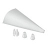 Metaltex Double Icing Decorating Bags with 2 Dual Nozzles, Set