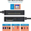 Lyaciomn Reader 4-in-1, TF SD MS Card Reader Multi Card