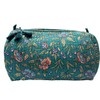 Floral Quilted Cosmetic Bag | Makeup Organizer Pouch with Zipper
