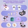 AKEYDIY Heat Press, 5 in 1 Tshirt Press Machine 15"x12"