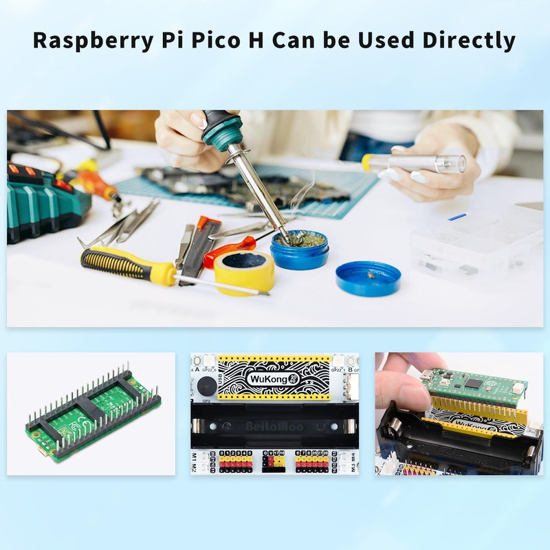 ELECFREAKS Wukong2040 Expansion Board Adapter for Raspberry Pi Pico Breakout
