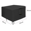 TheElves Fire Pit Cover,28 Inch Patio Fire Pit Covers Square