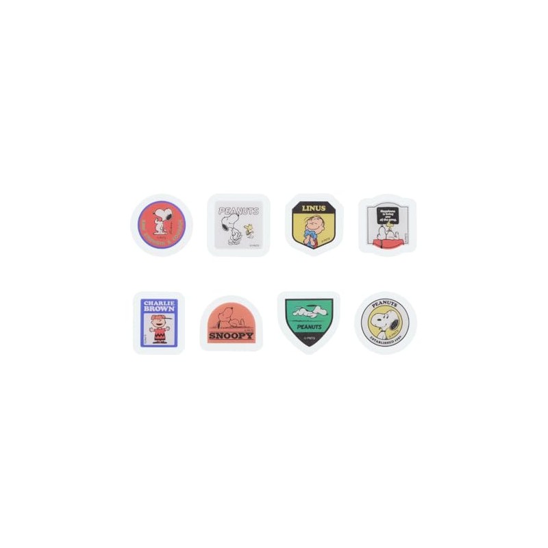 Sunstar Stationery S8543810 Snoopy Seal, Flake, Peanuts 75th Anniversary Badge