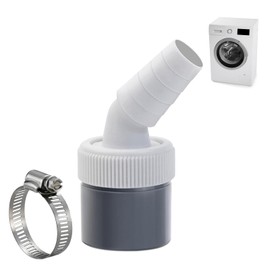 Washing Machine Drain Adapter, Dishwasher and Washing Machine Drain Adapter with Outlet for Pipe Diameter 40 mm and Input Diameter 18-24 mm for Washing Machine, Dishwasher, Dryer, Garden Hoses