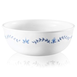 Corelle Vitrelle 6-Piece Soup/Cereal Bowl Set Triple Layer Glass and Chip Resistant, 16-Oz Lightweight Round Bowls, Portofino