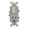Leviton 15 Amp, 120 Volt, Decora Single-Pole, AC Combination Switch,