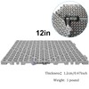 12 Pack 12" x 12" Interlocking Rubber Bathroom Flooring Tiles