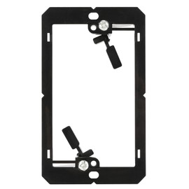 XGGYA Wall Plate Mounting Brackets for Low Voltage Cables(3 Packs),Single Gang Wall Plate,Flush Low Voltage Box for in-Wall Wires Management,Black