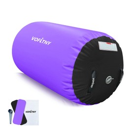 VOFiTNY Inflatable Gymnastics Air Barrel 4'L x 3'D Tumbling Octagon Mat Roller Back-Bend Trainer for Home/Gym Do Not Include Pump
