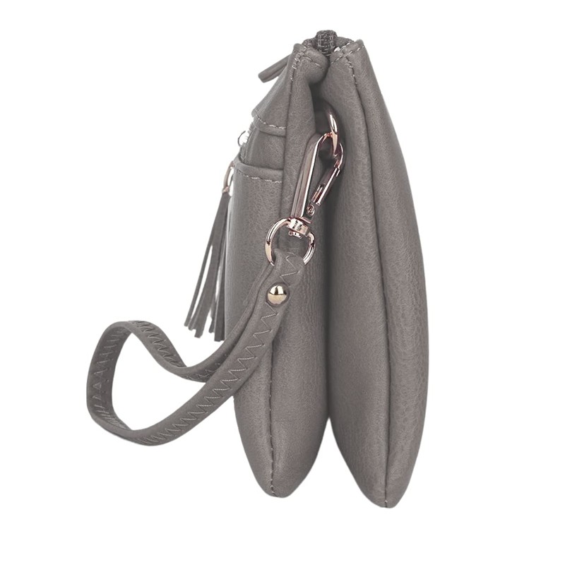 Solene Women's Lightweight Multi Compartment Wristlet Clutch Wallet Crossbody Bag