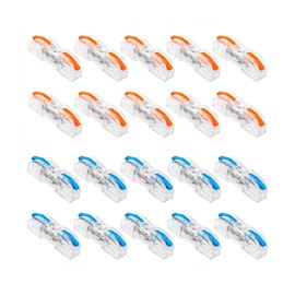 20 Piece Lever Nut Wire Connectors, One-to-One Quick Terminal,Compact Wire Wiring Connectors for Quick Wiring of Junction Box Terminals