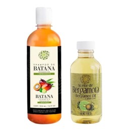 Kit Shampoo de Batana Reforzado con Bergamota + Aceite de Bergamota LENICO | Fortalece, Nutre y Estimula el Crecimiento del Cabello | Tratamiento Capilar Natural
