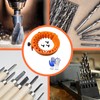 3Pcs Orange Angle Grinder Drill Bit Sharpener, Durable Drill Sharpener