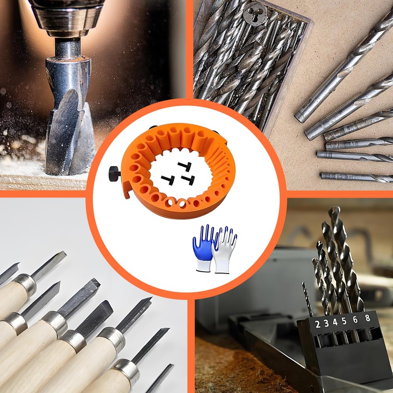 3Pcs Orange Angle Grinder Drill Bit Sharpener, Durable Drill Sharpener