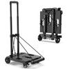 SPACEKEEPER Foldable Hand Truck Dolly, 265 LB Folding Luggage Cart