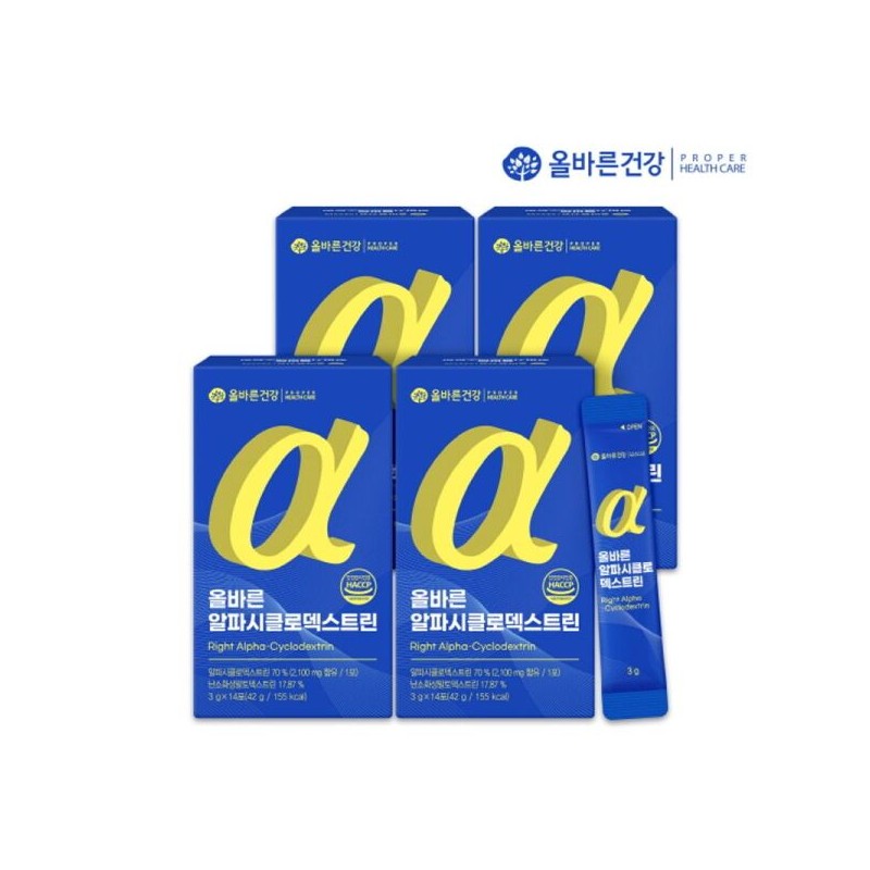 올바른 리얼 알파시클로덱스트린 3g 14포 4박스/ 알파시디 Correct Real Alpha