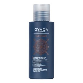 GYADA COSMETICS, Trockenshampoo für dunkles Haar, beruhigend und belebend, verleiht Volumen und Frische, für dunkles Haar, mit Walnusshahn, Aloe Vera, Vitamin B5 und Reisstärke, 50 g