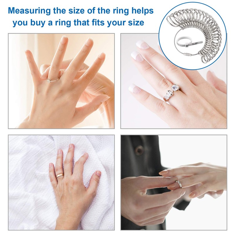Jewelry Sizers Stainless Iron Ring Size 0-13 Finger Ring Sizing