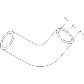 RAParts 15531-72850 New Lower Radiator Hose Fits Kubota Compact Tractor B7200