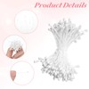 Matwsec 150PCS Stamens for Flower Making 3mm White Flower Stamen