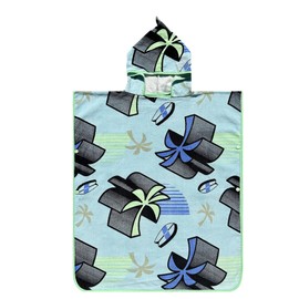 Kids Beach Pool Bath Hooded Poncho Towel,BANGSAUR 100% Cotton Surf Changing Towels Wrap, Baby Toddler Girl Boys 3-12 Years (Fly Wheel,9-12Years/Height:49"-59";125-150cm)
