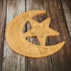 BinaryABC Eid Ramadan Kareem Moon Star Wood Serving Platters Wooden
