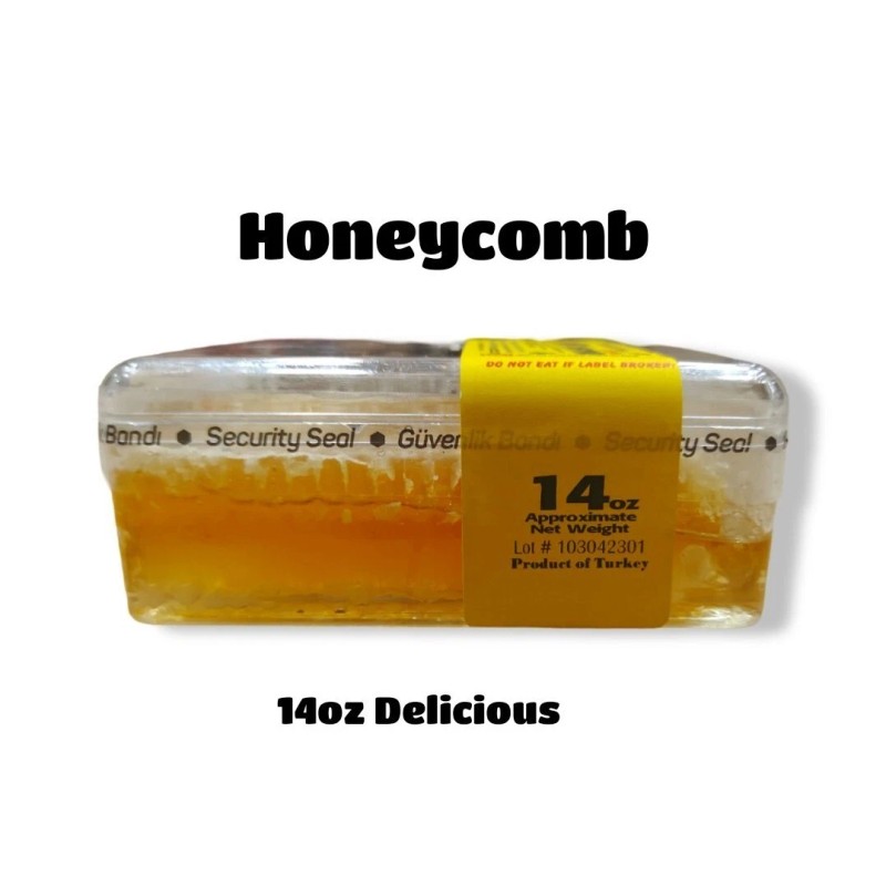 NATURZ BEEZ RAW HONEY COMB 14oz 400g 100% PURE NATURAL