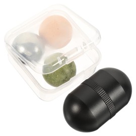 OHPHCALL 1set Jade Facial Roller Beauty Massage Tool for Face Neck Eyes Relieves Skin Tension Promotes Serum Absorption Shell Natural Jade